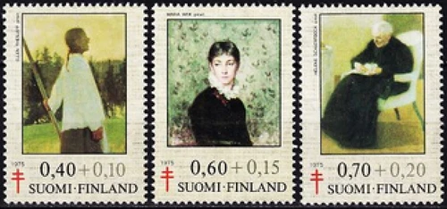 Finland #Mi771-Mi773 MNH 1975 Paintings Wiik Schjerfbeck Thesleff [B203-B205]