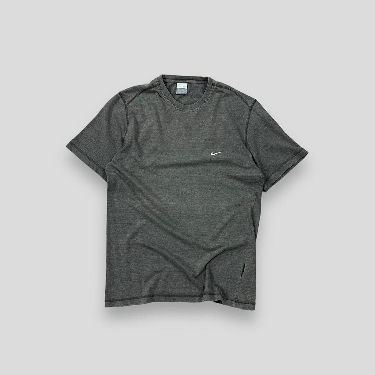 Vintage 00s Nike Swoosh Logo T Shirt Grey | eBay