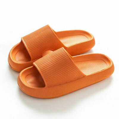 Pillow Slides Anti-Slip Sandals Ultra Soft Cloud Shower Home Hole Orange US 7-8