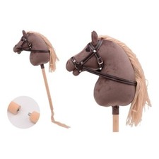 CHILDREN'S TOY HOBBY HORSE, WITH BRIDLE, EQUESTRIAN PONY GIFT *FREE POSTAGE*
