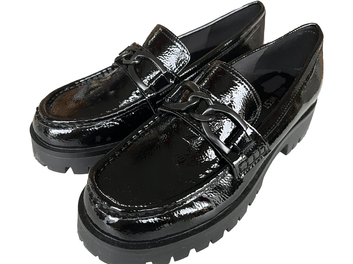 Nine West Black Patent Leather Loafers gables lug (size 8) 71VSnwMI9ML._AC_UY900_.jpg main image 3