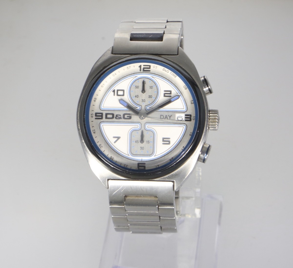 Dolce & Gabbana D&G DW0301 40mm Chronograph Stainless Steel Quartz