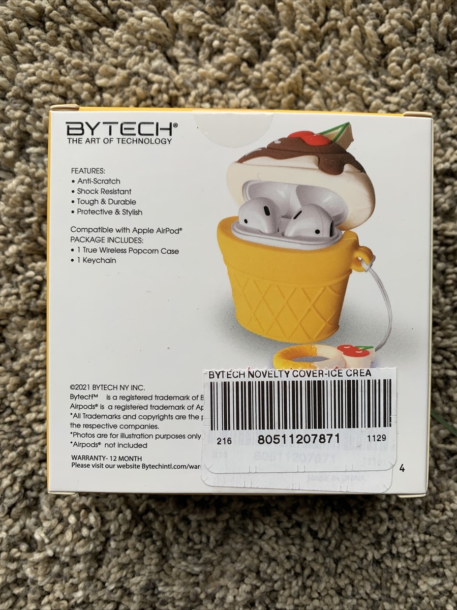 Bytech 3D Ice Cream Silicone Protective Case Cover For AirPod