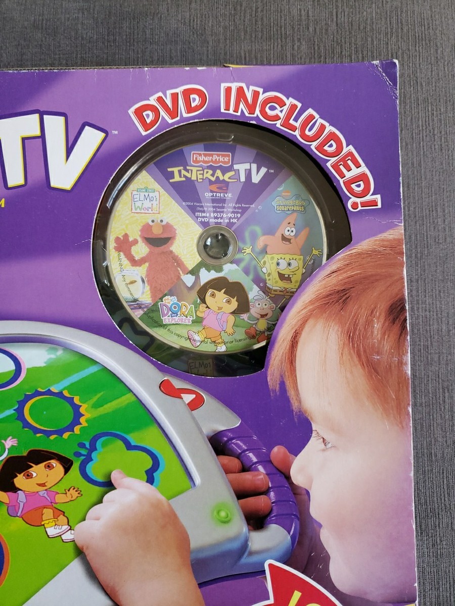 Fisher-Price InteracTV DVD Based Learning Video Gaming System RARE
