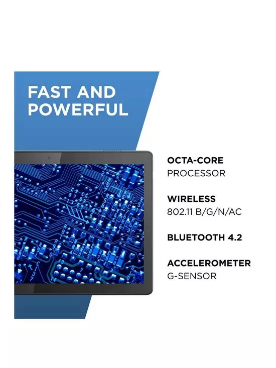 Lenovo Tab M10 10.1" HD IPS 32GB Quad Core Tablet Android 9.0 WiFi BT 2GB Ram - Image 4 of 4