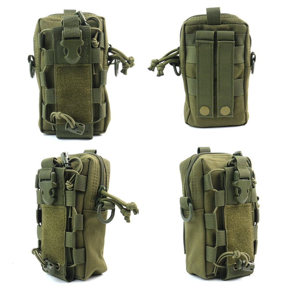 Tactical Molle Waist Bag Strap Shoulder Strap Portable EDC Nylon Waterproof Bag