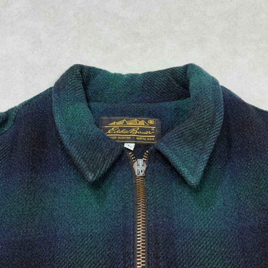 Vintage 80s Eddie Bauer Ombre Wool Jacket, Green, L, Pre-Owned | eBay