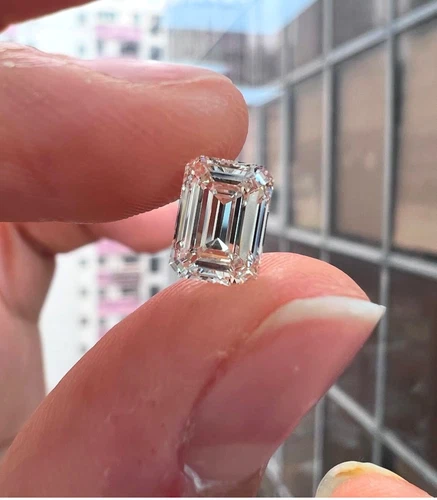 Loose CVD Lab Grown Diamond 1.00 Ct Emerald D Color IF CLARITY Certified Diamond