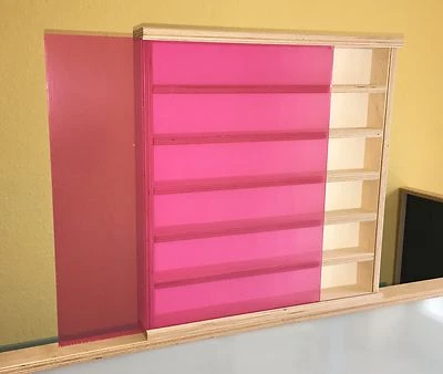 VitrinenSchmidt® 025 Schaukasten Vitrine Sammler Regal Setzkasten 40cm x 42cm