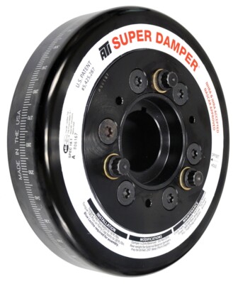 ATI 917060 BB Chevy Super Damper, 7.074 in. SFI, Steel, Black, Internal Balance