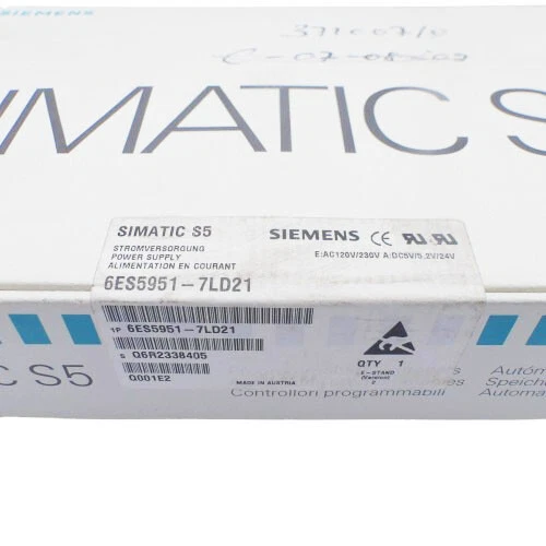 SIEMENS SIMATIC S5 6ES5951-7LD21 6ES5 951-7LD21 Stromversorgung Vers: 2 -sealed- - Bild 3 von 3