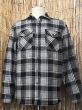 Lee Mens LS Button Up Flannel Shirt Jacket-Medium-Cotton Poly Blend