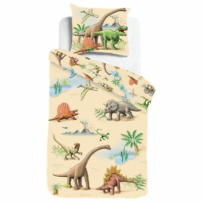 ESPiCO Wende Bettwäsche Sleep and Dream Dinoland Vulkan Dino Saurier Renforcé