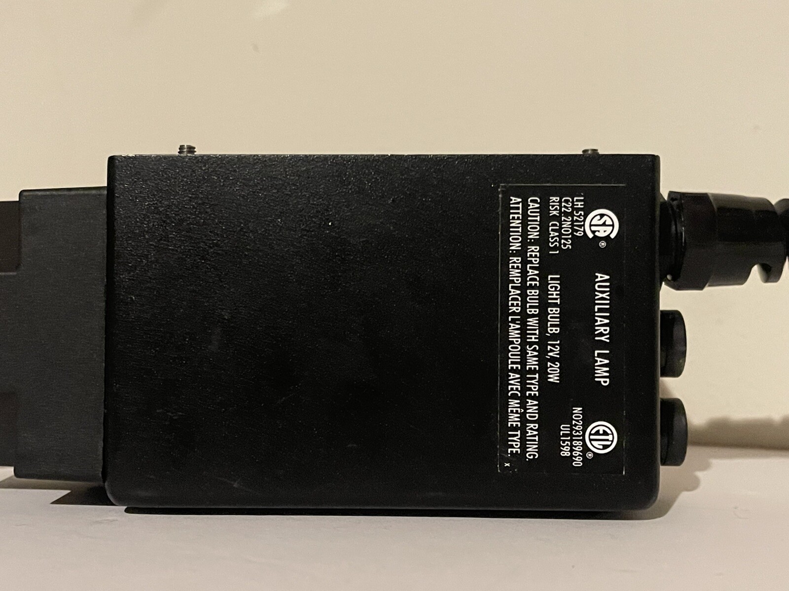 Sunnex  HS760 Halogen Task Lamp Chrome/Black  12V 20W 