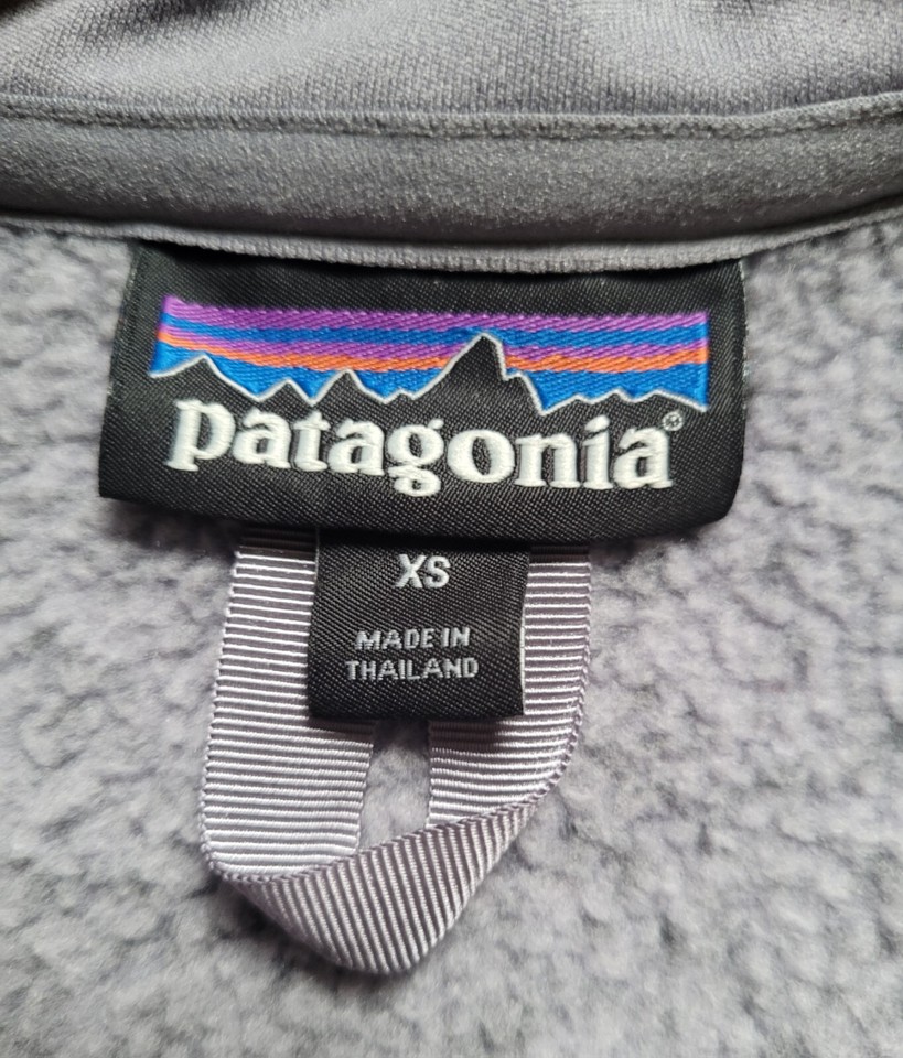 Patagonia Womens Better Sweater Sz XS 1/4 Zip Heathered Purple Fleece