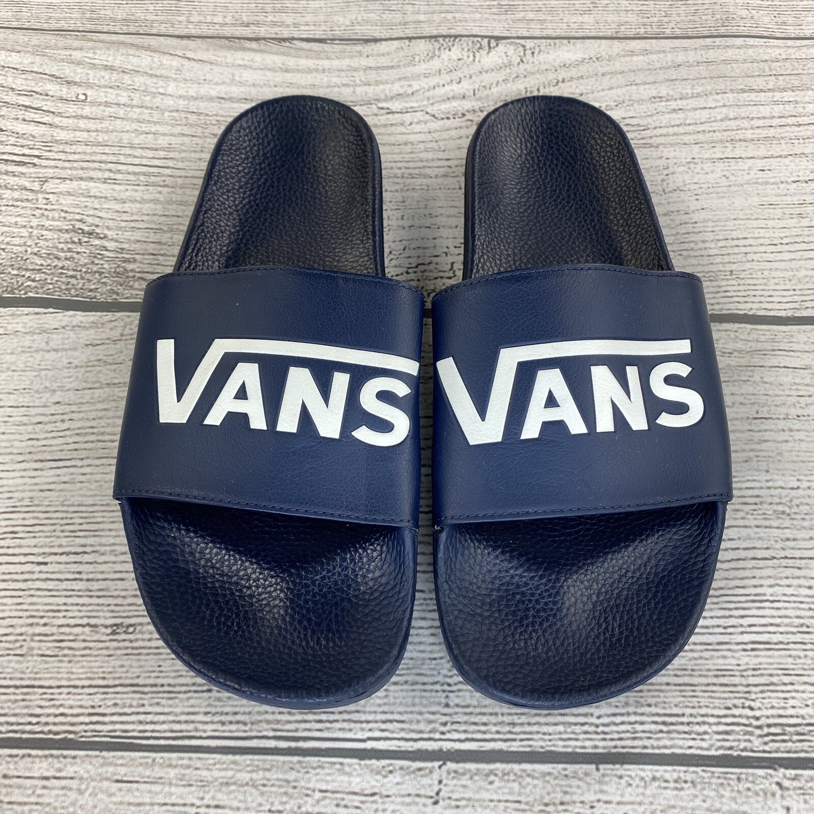 Vans La Costa Slides Men Size 13 Slip On Open Toe Synthetic Sandals 500383 BLUE