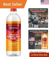 Bio Ethanol Fireplace Fuel 1 Liter - Bioethanol Fuel Tabletop Fire Pit, Bio E...