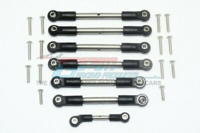 GPM Racing Stainless Steel Tie Rod Set -For Traxxas Rustler 4X4 RUS4160S-OC-BEBK