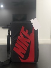 Nike Mens/Womens Large 12L Travel Shoe Box Bag Black and Red DA7337-010