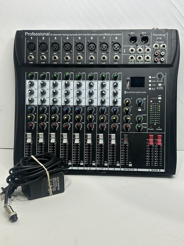 Depusheng DT8 Professional Mixer Sound Board Konsole 8 Kanal Schreibtischsystem