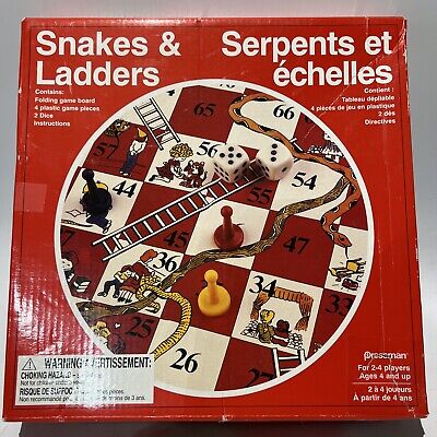 Snakes and ladders board game