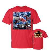 New Sprint Legends Paul McMahan #U2 United Expresssline Sprint Car T-Shirt