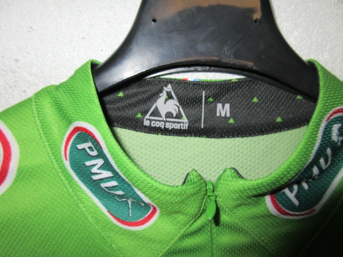 Maillot 100ème Tour Le Coq Sportif - Vert, Taille M, Polyester, Occasion
