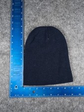 Beanie Toque Youth One Size Blue Knit 100 Acrylic Ski Skate Skater Outdoors