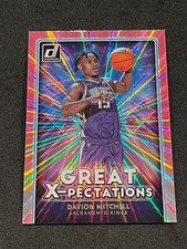 2021-22 Panini Donruss Davion Mitchell Great X-Pectations Holo Pink Laser #1