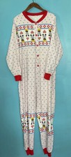 Vintage Disney Mickey Adult Large One Piece Pajamas Rare See Measurements