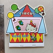Vintage Japan Sanrio HELLO KITTY CIRCUS Seal Set 1976 Sticker Book