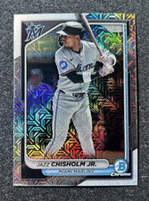 2024 Bowman Chrome Mega #96 Mojo Refractor Jazz Chisholm Jr. Miami Marlins