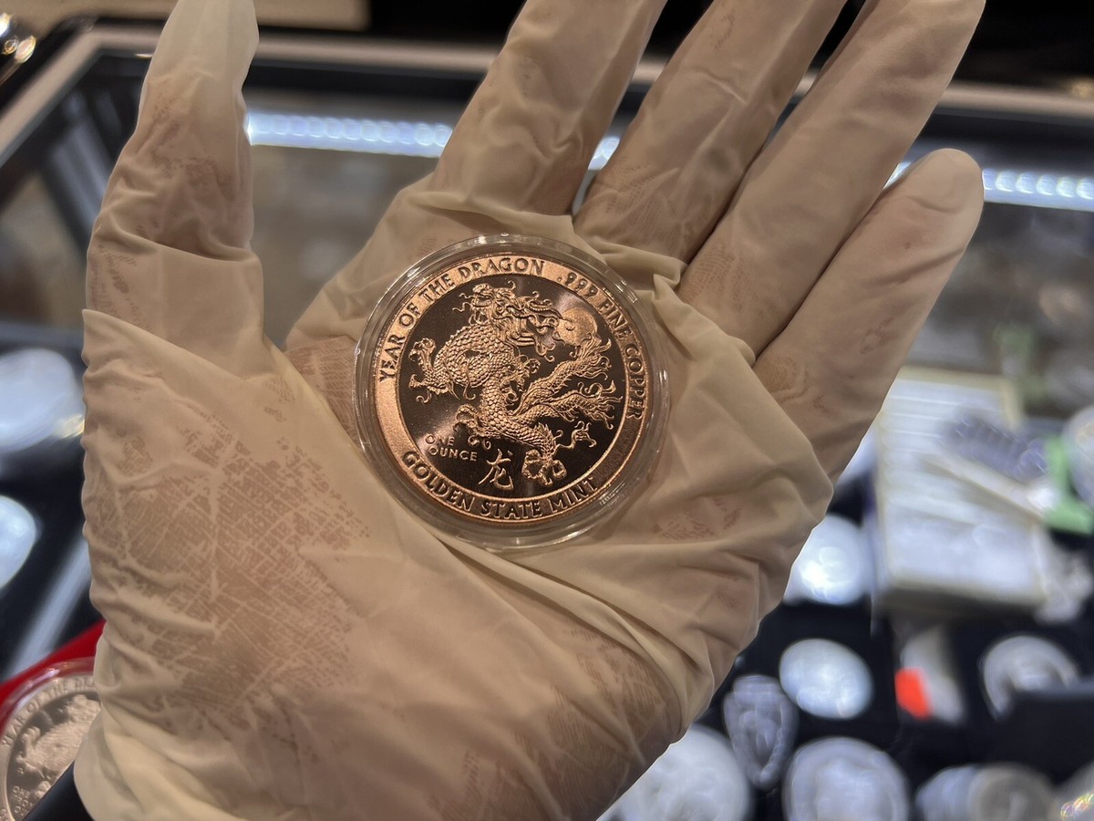 1 oz Year Of The Dragon 1 Oz .999 Pure Fine Copper BU | eBay