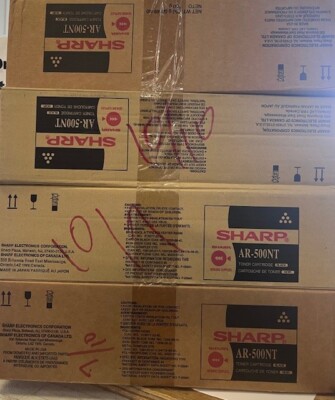 4x GENUINE SHARP AR-500NT TONER CARTRIDGE