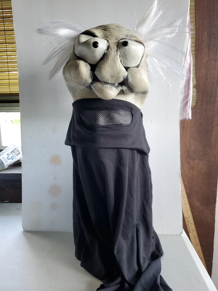 Vintage Mario Chiodo 2005 Rubber Mask Big Crazy Eyes & Wild White Hair - Old Man - Image 2 of 4