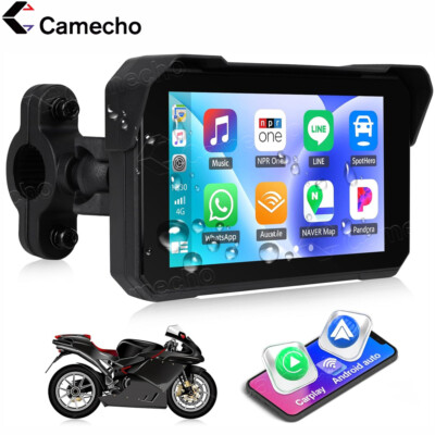 5 ''Motorrad GPS Navigator Motorrad Carplay Navigation Wasserdicht Touchscreen BT
