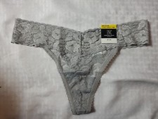 Inc International Concepts Womens Core Lace Thong Size Medium Gray