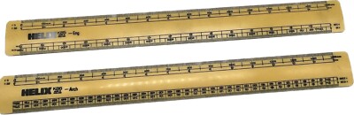 Helix K86 Engineering Ruler & K85 Architectural Ruler Made in England EUC
