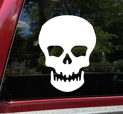 Skull Vinyl Decal V1 | Skeleton Spooky Halloween | Die Cut Sticker