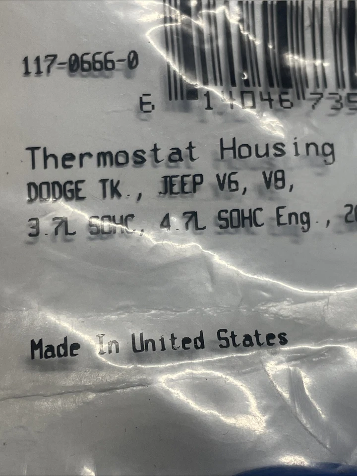 Junta de carcasa de refrigerante termostato Fel-Pro 35692 para Dodge y Jeep Foto 3 de 4