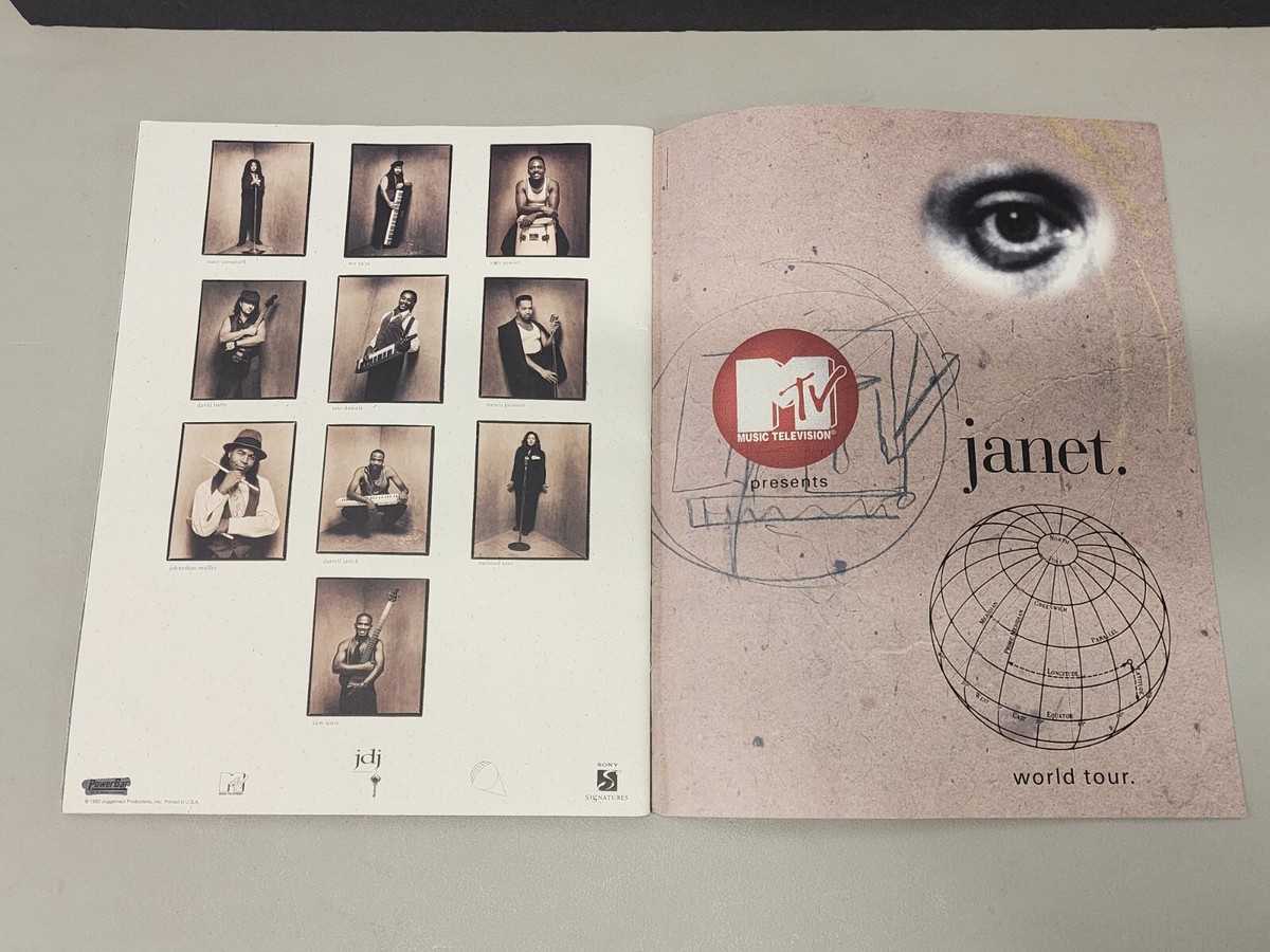 Vintage Janet Jackson Janet World Tour Vintage Concert
