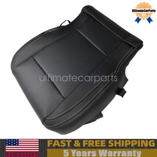 For 2017-2022 Ford F250 Super Duty Lariat Driver Bottom Leather Seat Cover Black For 2017-2022 Ford F250 Super Duty Lariat Driver Bottom Leather Seat Cover Black