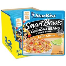 StarKist Smart Bowls Latin Citrus Quinoa Tuna Grain Bowl Pack of 12 Pouches