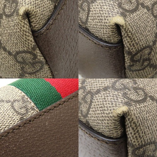 GUCCI Ophidia small shoulder bag 499621 GG Supreme Canvas/ Leather /352410 - Picture 4 of 8