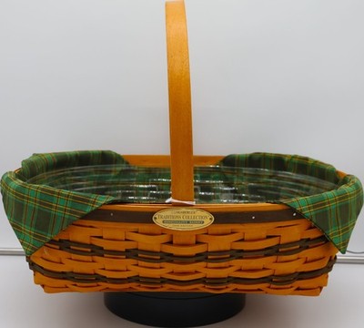 Longaberger 1998 Traditions Collection Hospitality Basket w/ Liner & Protector
