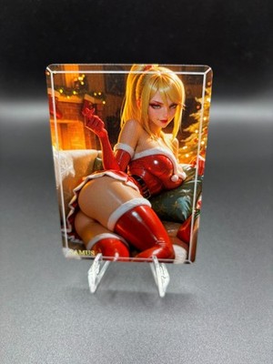Samus Metroid Waifu Card TCG Full Art Waifu Legends Custom Goddess
