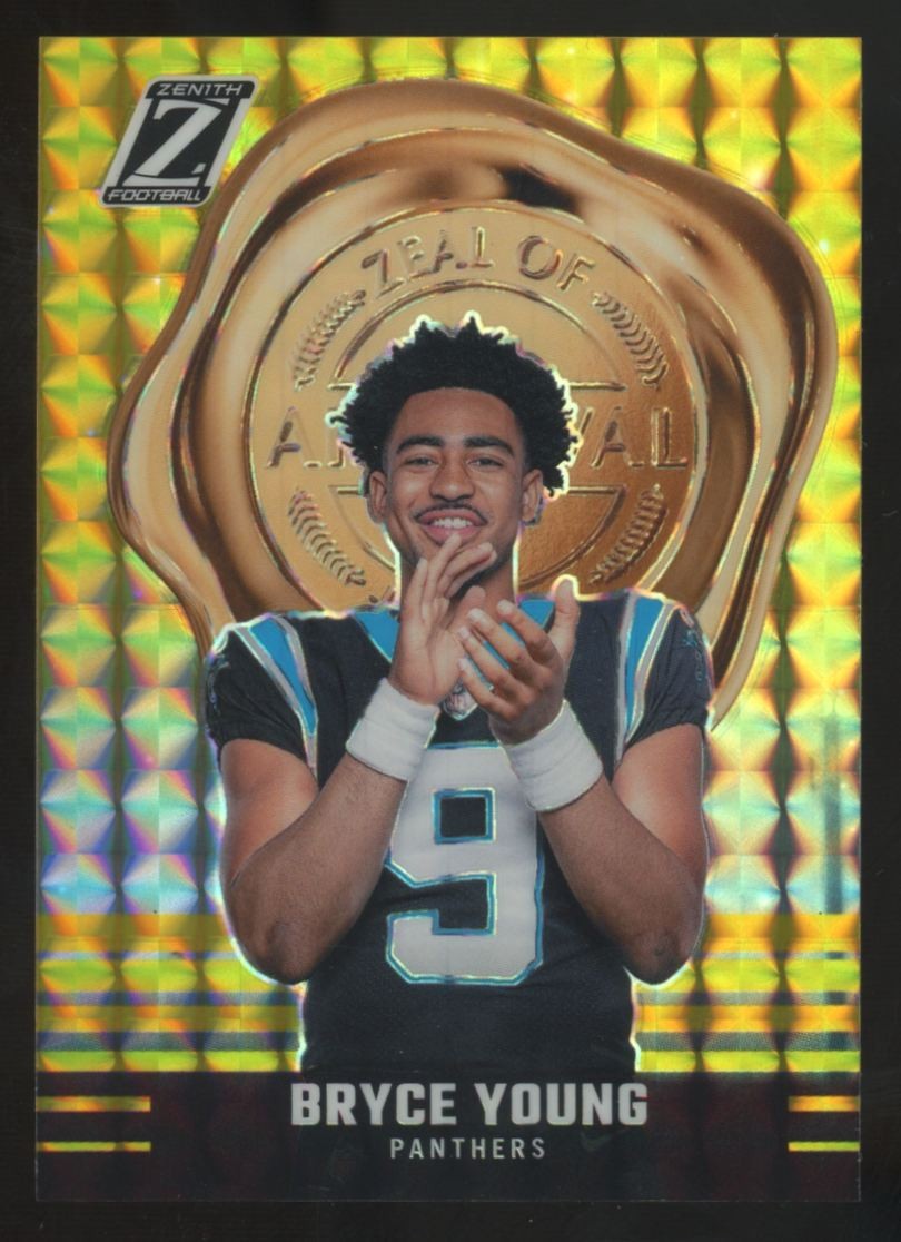 Bryce Young Panini Zenith Zeal of Approval #23 Gold