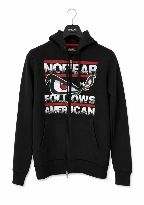 Felpa No Fear con zip e cappuccio hoodie y2k M