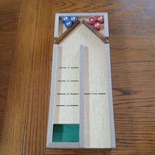 Vintage Mini Game Series Shuffle Board Rubber Bumpers 6 Pucks