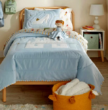 Disney Princess Cinderella Castle Glass Slipper Lux Twin Quilt Comforter Set